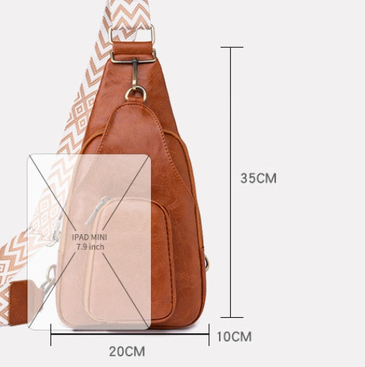 Vintage PU Crossbody Bag Ins Style All-matching