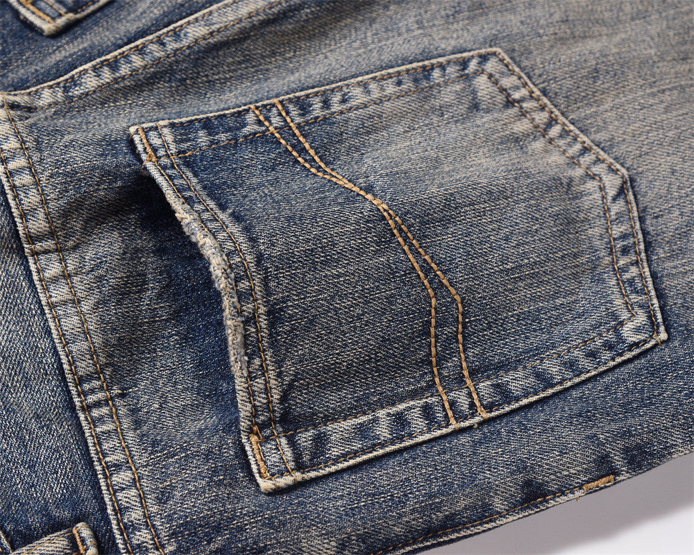 American Street Washed Vintage Jeans For Men