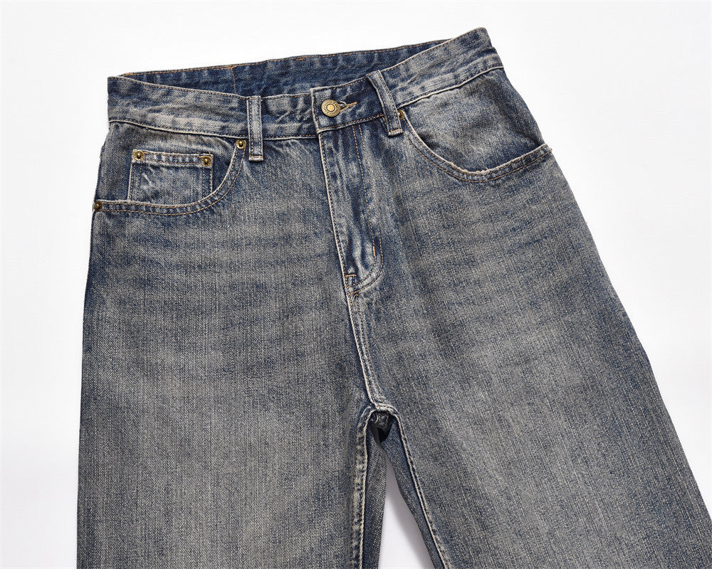 American Street Washed Vintage Jeans For Men